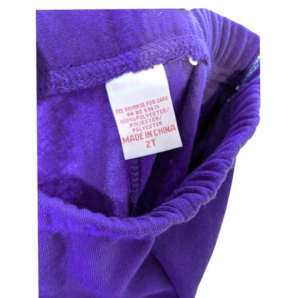 TEDDY BOOM Purple Girls 2T NWT Sparkle LOVE Zipper Hoodie Sweatpants NEW Gift - Picture 5 of 10